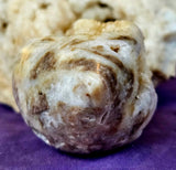 White Raw Polished Sphalerite Crystal Freeform w/Druzies ✨🤍🖤💎