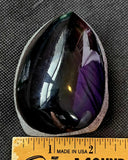 Rainbow Obsidian Polished & Raw Crystal Egg 🥚🌈🖤✨