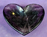 Banded Purple Fluorite Crystal Heart Shaped Bowl or Trinket Dish ✨💜✨
