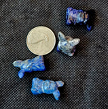 Mini Sodalite Crystal Pokemon Pikachu Figurine