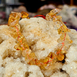 Citrine Crystal Chip Stretch Bracelet 📿✨⚜️💰
