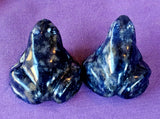 Sodalite Crystal Frog Carving 🐸✨🥹💎