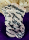 Pink Zebra Jasper Crystal Female Torso Carving ✨🩷♀️🦓🩶