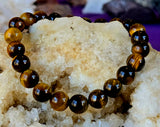 Tiger's Eye Crystal Stretch Bracelet ✨📿🐅🐯👁️