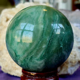 African Jade Crystal Sphere 💚🔮✨