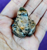 Yellow Jasper Crystal Frog Carving 🐸✨🥹💎