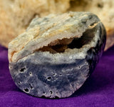 Partially Raw Polished Black Sphalerite Crystal Freeform w/Druzy ✨🤩🤯🖤💎