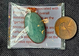 Oval Amazonite Crystal Necklace in Copper Pendant ✨📿💙🌊