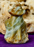 GORGEOUS Ocean Jasper Crystal Ghost w/Wizard Hat 🌊🐚👻🧙‍♀️✨🤯🤩