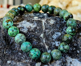 Chrysocolla Crystal Stretch Bracelet 📿✨💚🤩🤯🖤