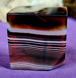 Sardonyx Crystal Floating Cube ✨🤍🖤❤️✨🟥⬛⬜