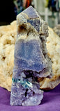 MD. Partially Polished/Raw Grape Agate Obelisk Crystal Tower w/Calcification Included 💜🍇💚