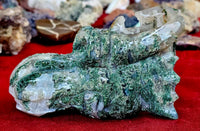 HUGE Moss Agate Crystal Dragon Head! 🐉💚🐲