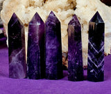SM. Amethyst/Chevron Amethyst Crystal Tower 💜✨☪️🤍