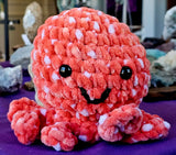 Handmade XL Crocheted Strawberries and Cream Octobaby Plushie 🦑🥹🐙