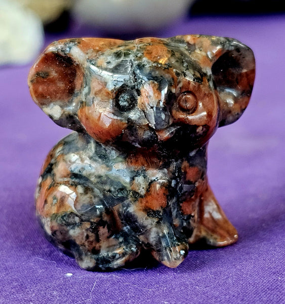 Brecciated Jasper Crystal Koala Bear Figurine 🐨