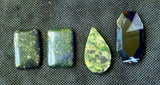 Set of 4 Assorted Crystal Cabochons 💚✨🍏📿