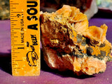 Raw Peach Barite w/Galena Crystal Specimen ✨💥🍑🩶