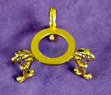 Gold Metal Crystal Sphere Holder