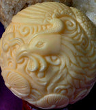 LG. Tagua Nut Phoenix Carving/Sphere ✨🐦‍🔥🥜🔮🔥