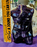 XL Fluorite Crystal Male Torso Carving ✨💜🤩♂️🏋️💪