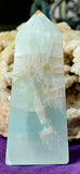 MD. GORGEOUS Pistachio Calcite Obelisk Crystal Tower