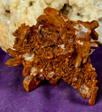 MD. Raw Iron Coated Quartz Crystal Cluster ✨🧡🧇🤩