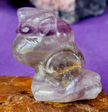 Alicorn Unicorn Pegasus Banded Rainbow Fluorite Crystal Figurine ✨🤩💎🦄🪽💜🌈