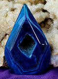 Dyed Blue Agate Crystal Freeform ✨🌀💠🤩💙🔵