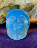 Opalite Crystal Mini Skull 💀🤍🌊🌀💎