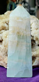 MD. GORGEOUS Pistachio Calcite Obelisk Crystal Tower