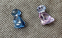 Rainbow Fluorite Crystal Mini Dog