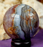 Amethyst & Agate Crystal # 2 💜✨🔮🧡🤍