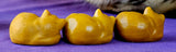 Yellow Jasper Crystal Sleeping Kitty Cat Carving ✨😴🐈🐾🟡💛