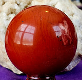 Red Jasper Crystal Sphere ❤️🔮✨