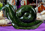 ✨GIGANTIC✨ Solid Nephrite Jade Crystal Snail 🐌💚🌿🌳🤯🤩
