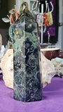 XL Kambaba Jasper Crystal Tower 💚✨🤩🤯🖤