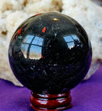 Polished Bloodstone Crystal Sphere ✨🔮🩸🩶⚜️