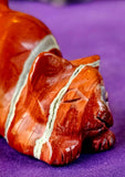 MD. Red Jasper Crystal Carved Kitty Cat Figurine ♥️✨♥️🐈😻🐾
