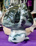 MASSIVE Green Jasper Lilo & Stitch Statue 💙👽👾🛸🤯💚