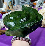 ✨GIGANTIC✨ Solid Nephrite Jade Crystal Snail 🐌💚🌿🌳🤯🤩