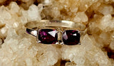 925 Sterling Silver Ring w/Ruby & Garnet Gemstones ✨🤩💍❤️🩷💎