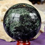 Green Jasper Crystal Sphere 💚🍏🖤