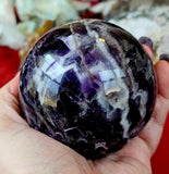 LG. Chevron Amethyst Crystal Sphere ✨🔮💜