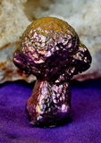 Rainbow Titanium Bismuth Crystal Toy Poodle Figurine ✨🌈🐩🐾🩷🧡