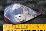 Dyed Purple Agate Crystal Tear Shaped Freeform w/Druzy 🤯✨💜💧💎😍
