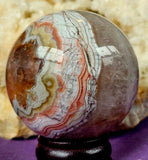 Amethyst & Agate Crystal Sphere ✨🔮💜💎