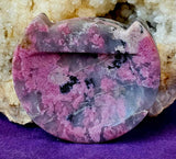 Peruvian Rhodonite & Quartz Crystal Kitty Cat Trinket Dish 🌸✨🤩😻🐾