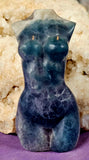 Rainbow Fluorite Crystal Female Torso ✨ 💜🤩🌈💚♀️
