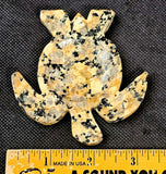 Yellow Jasper Crystal Turtle Trinket Dish 🐢💛✨🖤